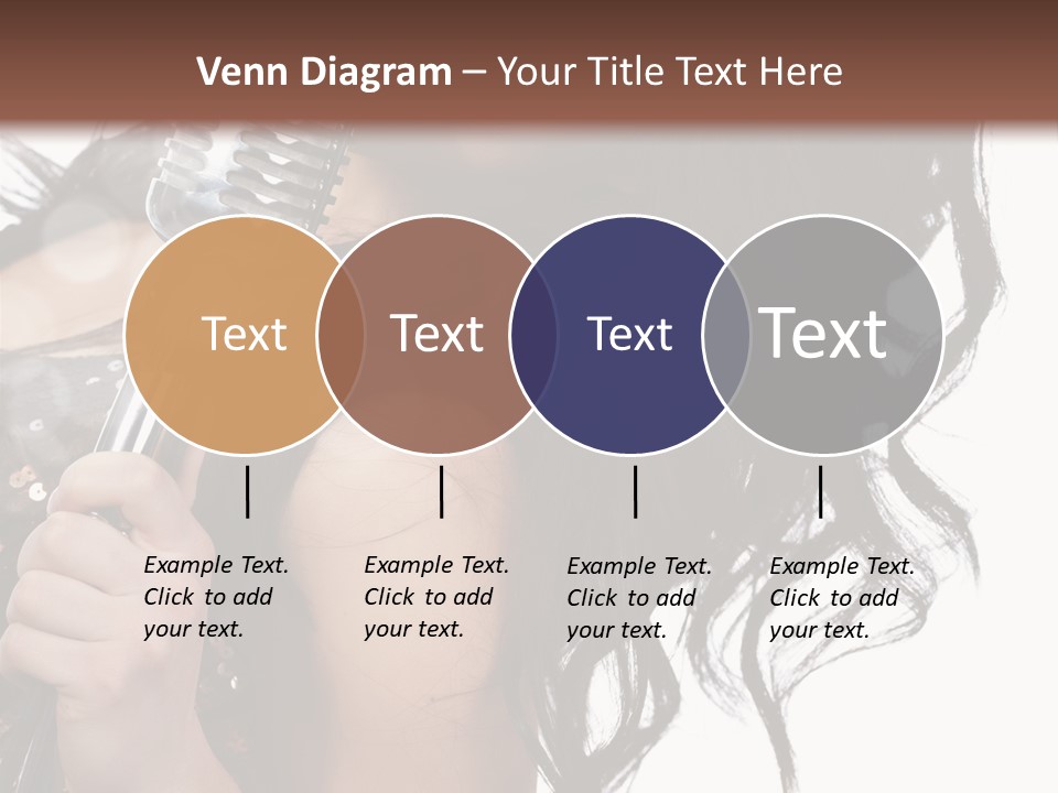 Mouth Karaoke Female PowerPoint Template