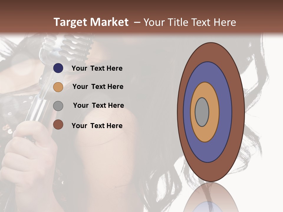 Mouth Karaoke Female PowerPoint Template