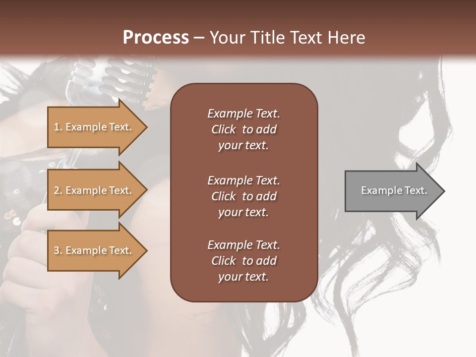 Mouth Karaoke Female PowerPoint Template