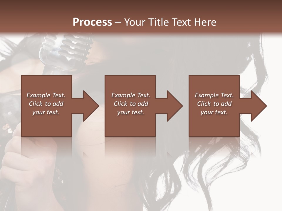 Mouth Karaoke Female PowerPoint Template