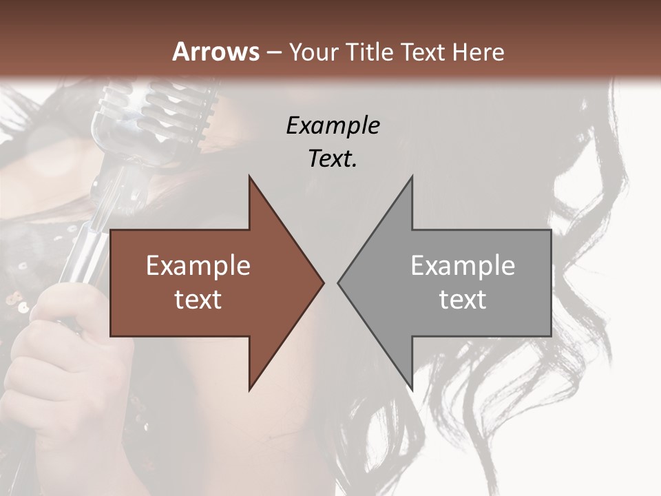 Mouth Karaoke Female PowerPoint Template