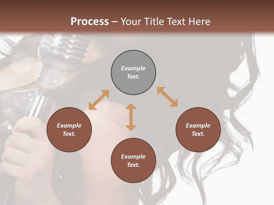 Mouth Karaoke Female PowerPoint Template