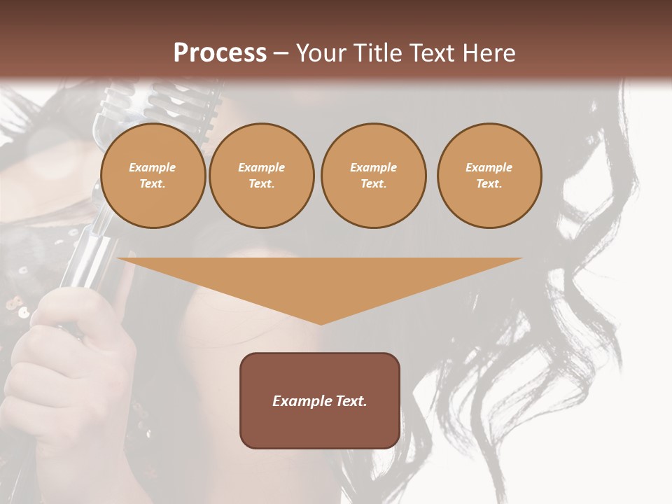 Mouth Karaoke Female PowerPoint Template