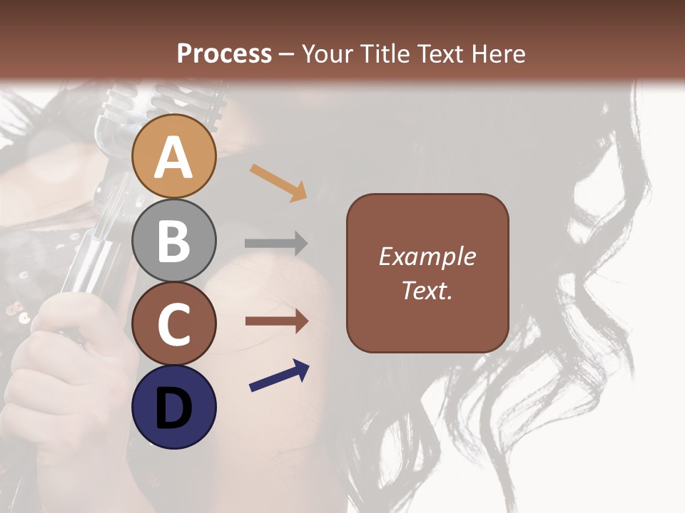 Mouth Karaoke Female PowerPoint Template