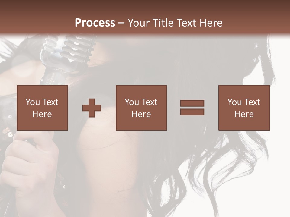 Mouth Karaoke Female PowerPoint Template