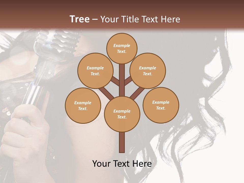 Mouth Karaoke Female PowerPoint Template
