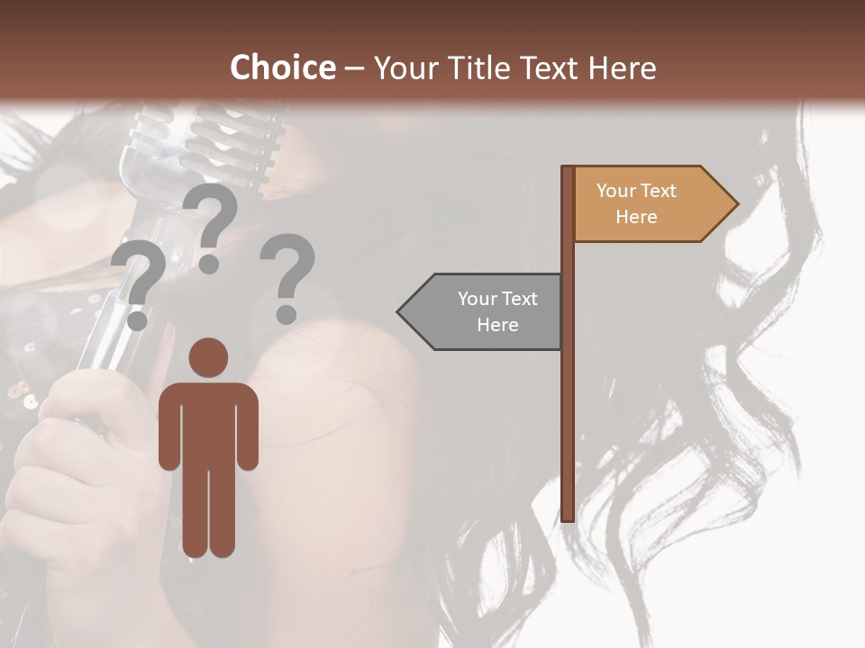 Mouth Karaoke Female PowerPoint Template