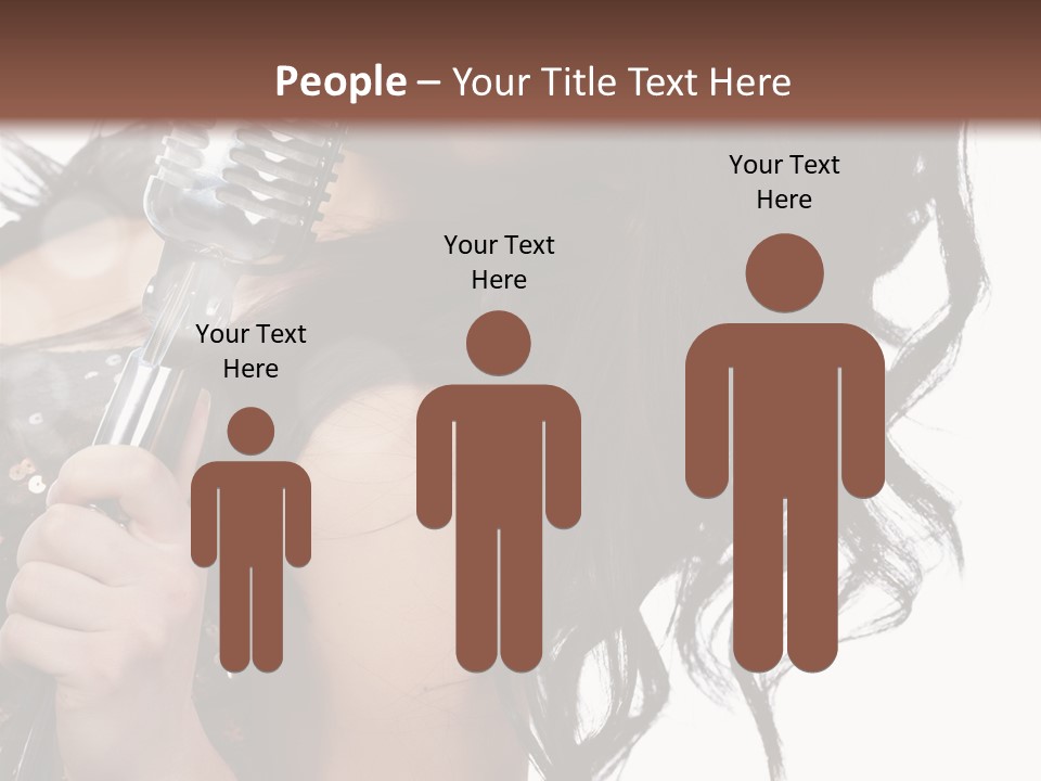 Mouth Karaoke Female PowerPoint Template