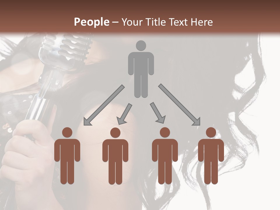 Mouth Karaoke Female PowerPoint Template