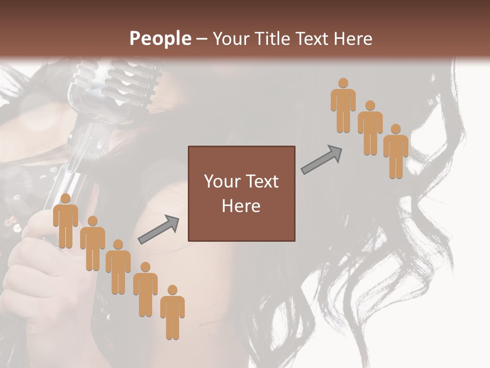 Mouth Karaoke Female PowerPoint Template
