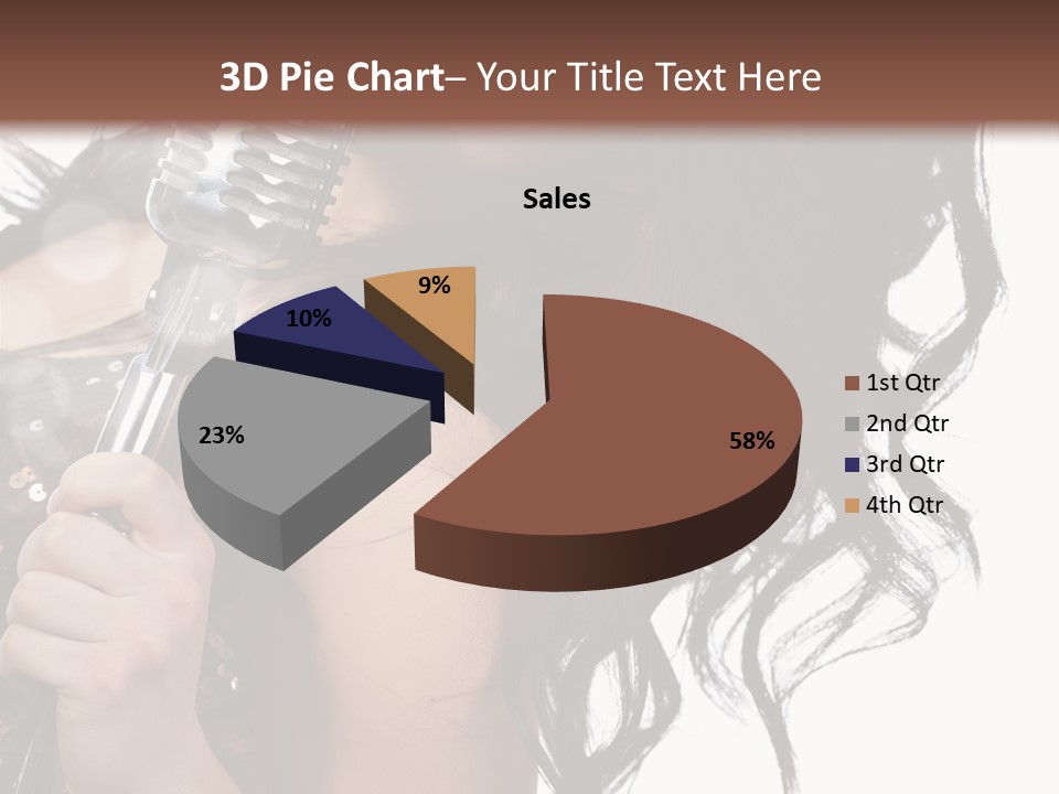 Mouth Karaoke Female PowerPoint Template