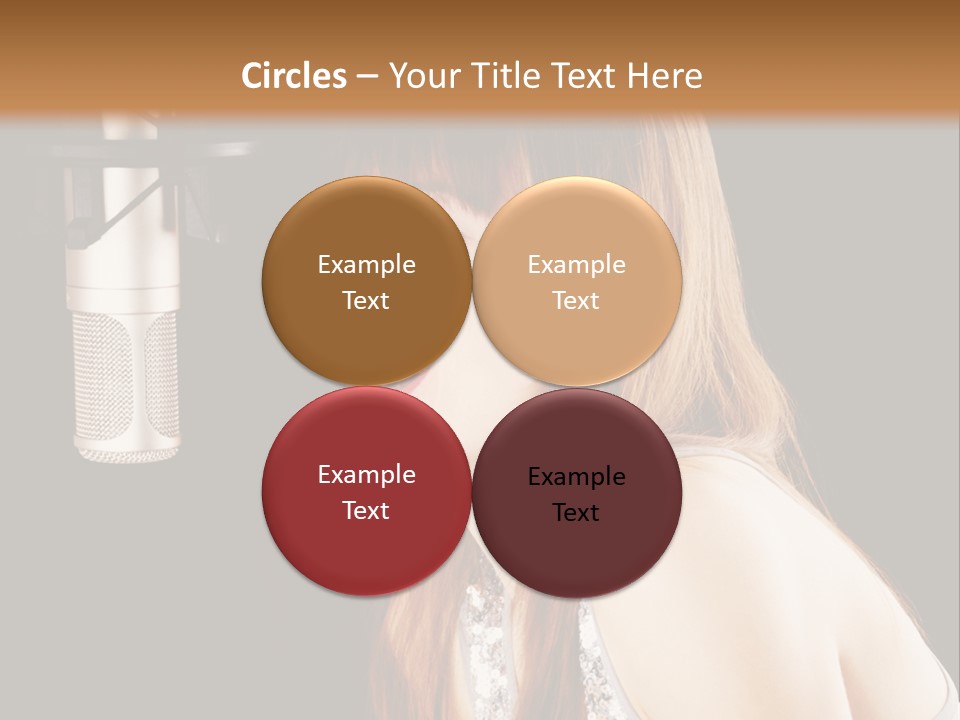 Recording Singer Sexy PowerPoint Template