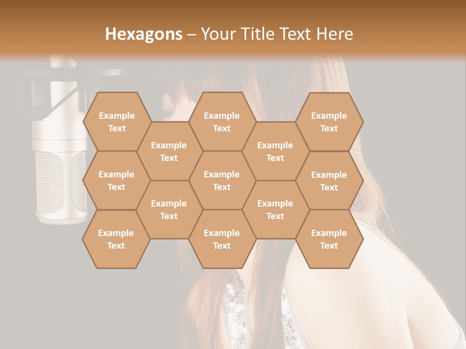 Recording Singer Sexy PowerPoint Template