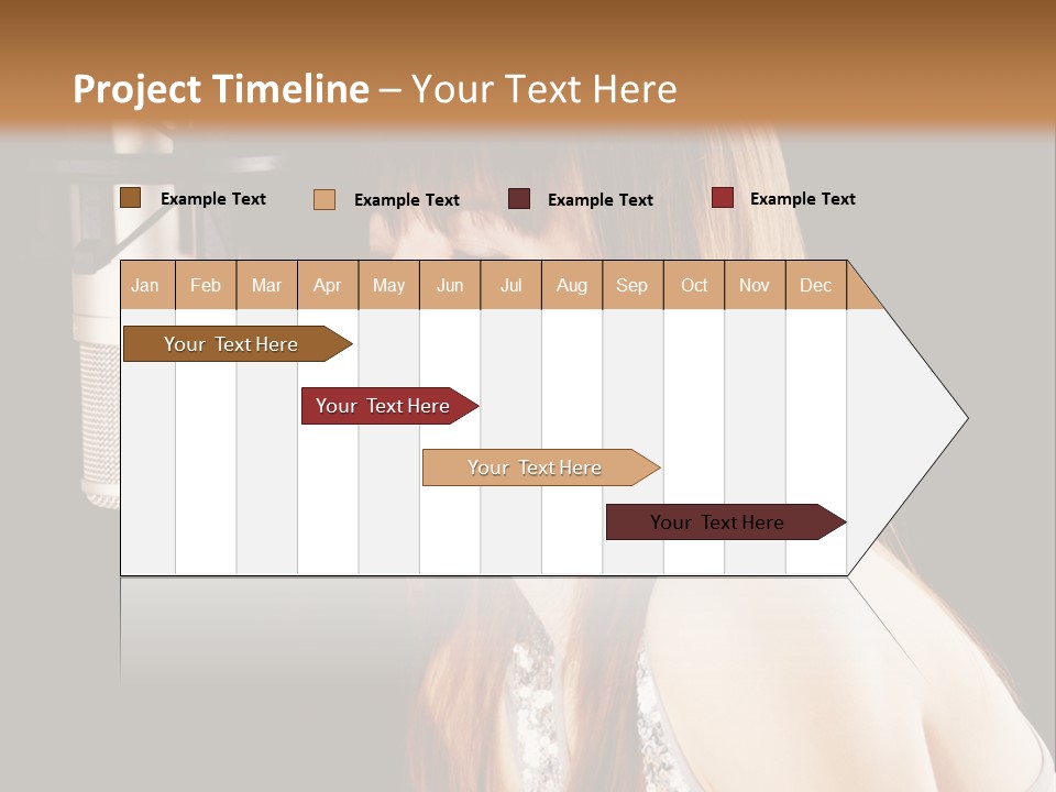 Recording Singer Sexy PowerPoint Template