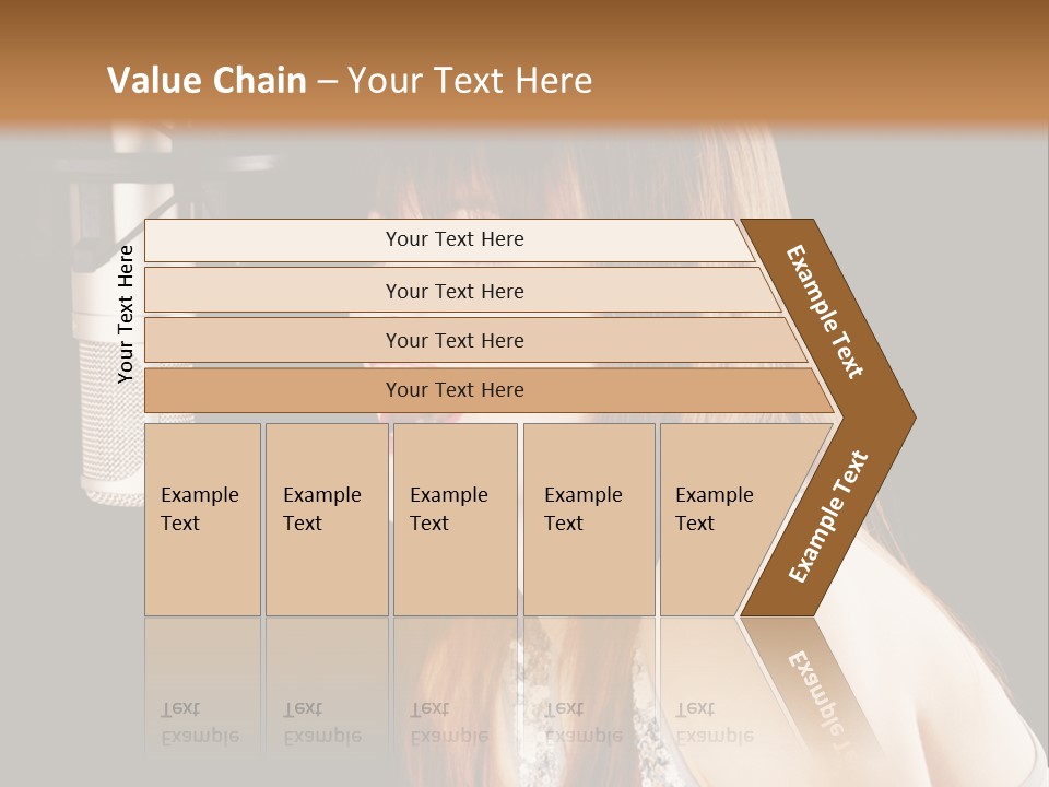 Recording Singer Sexy PowerPoint Template