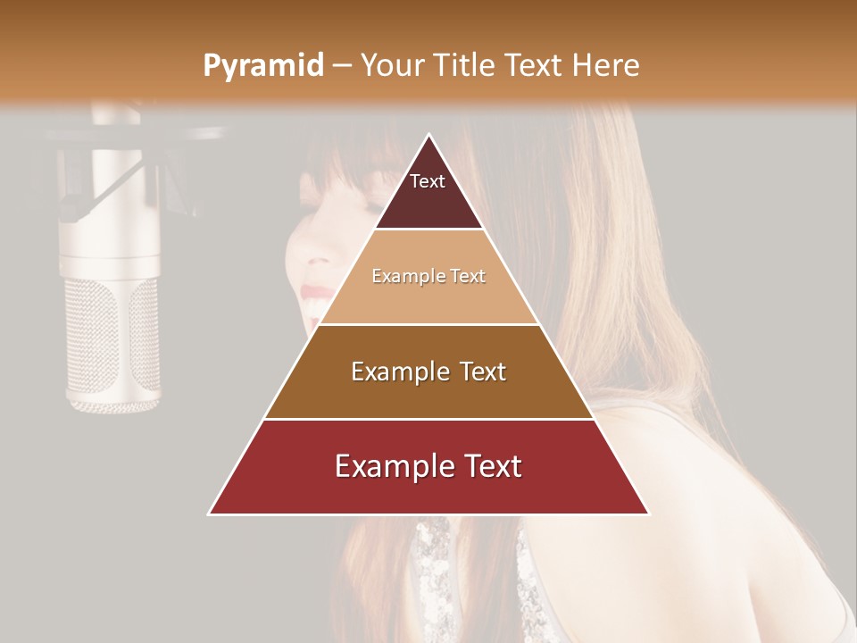 Recording Singer Sexy PowerPoint Template