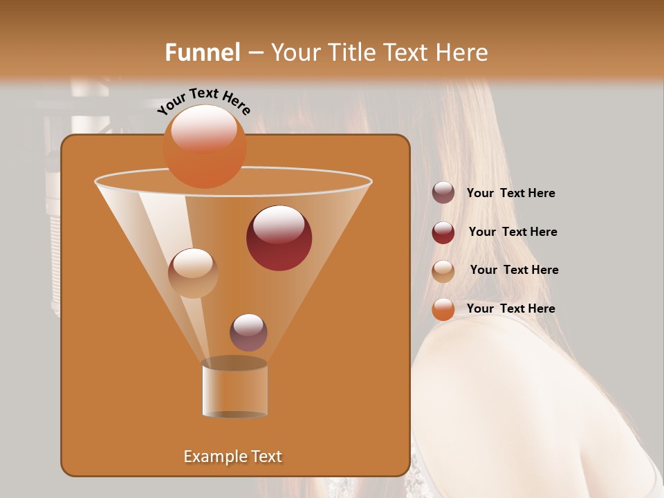 Recording Singer Sexy PowerPoint Template