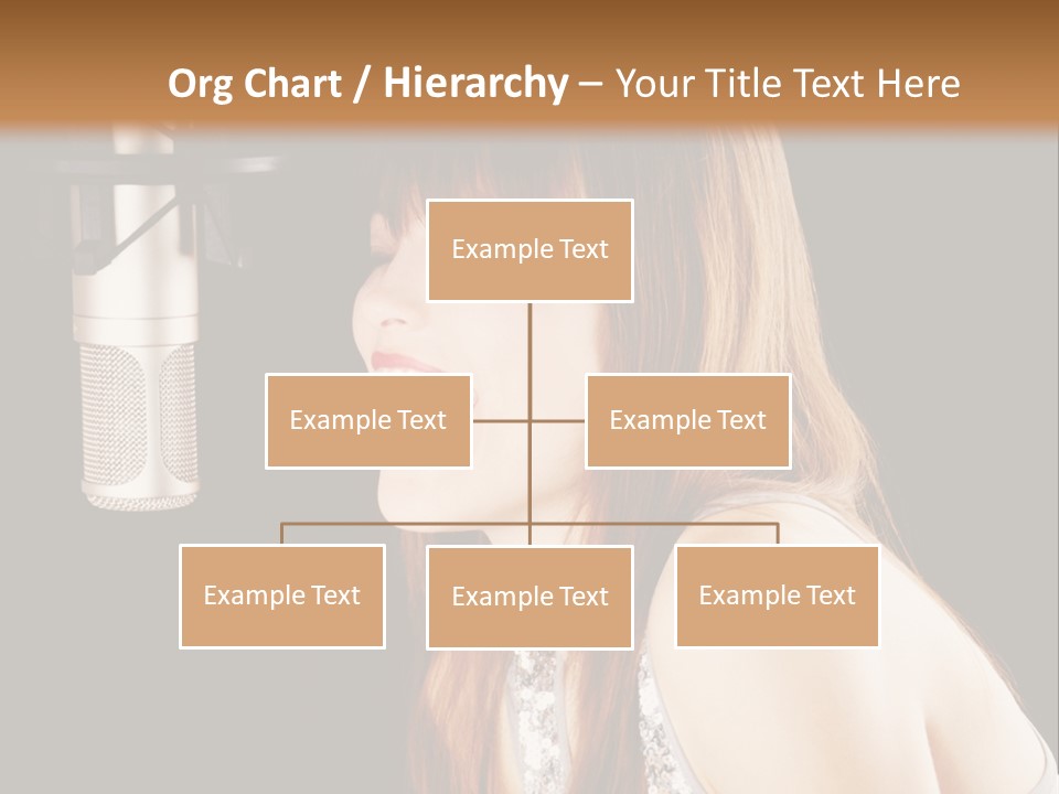 Recording Singer Sexy PowerPoint Template