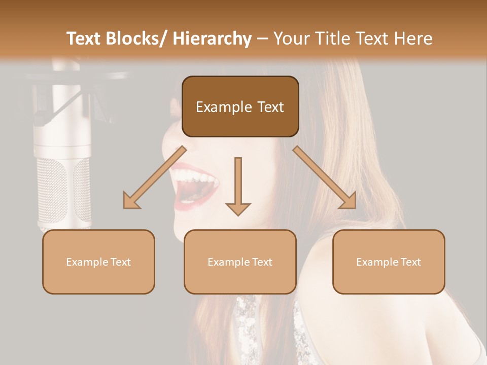 Recording Singer Sexy PowerPoint Template