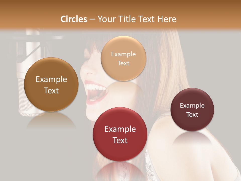 Recording Singer Sexy PowerPoint Template