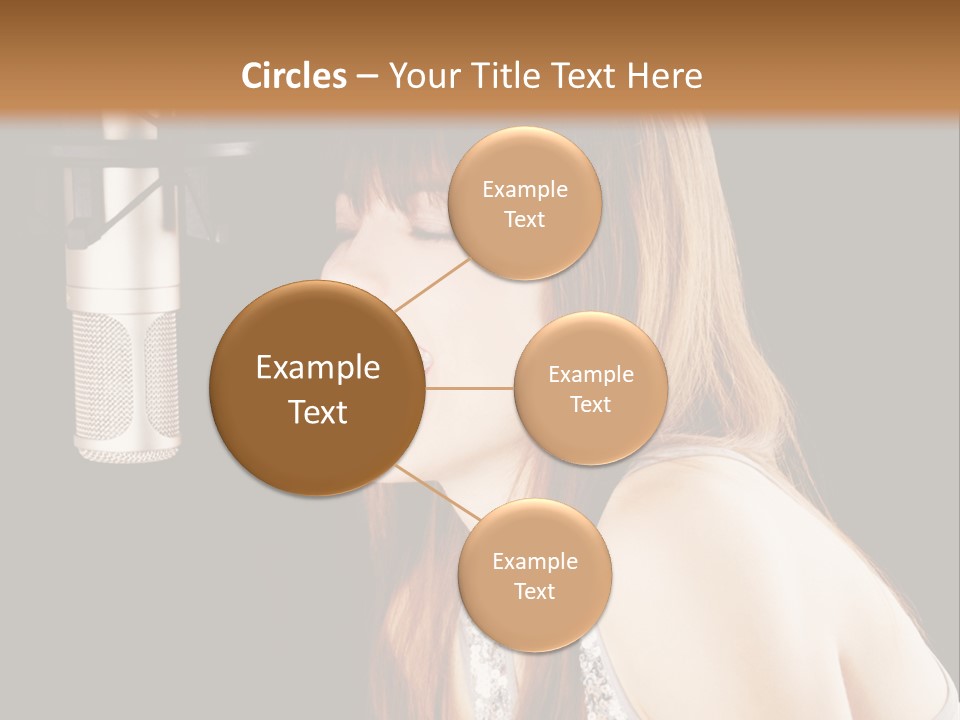 Recording Singer Sexy PowerPoint Template