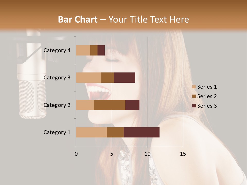 Recording Singer Sexy PowerPoint Template