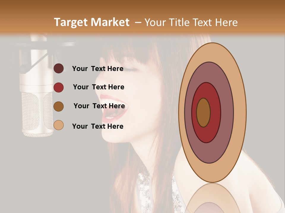 Recording Singer Sexy PowerPoint Template