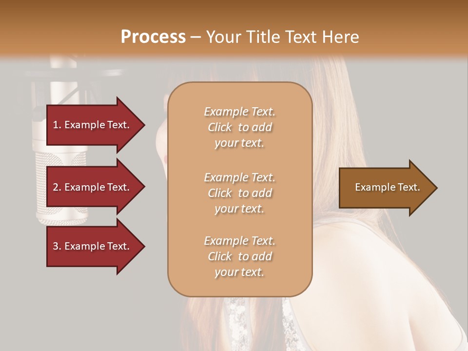 Recording Singer Sexy PowerPoint Template