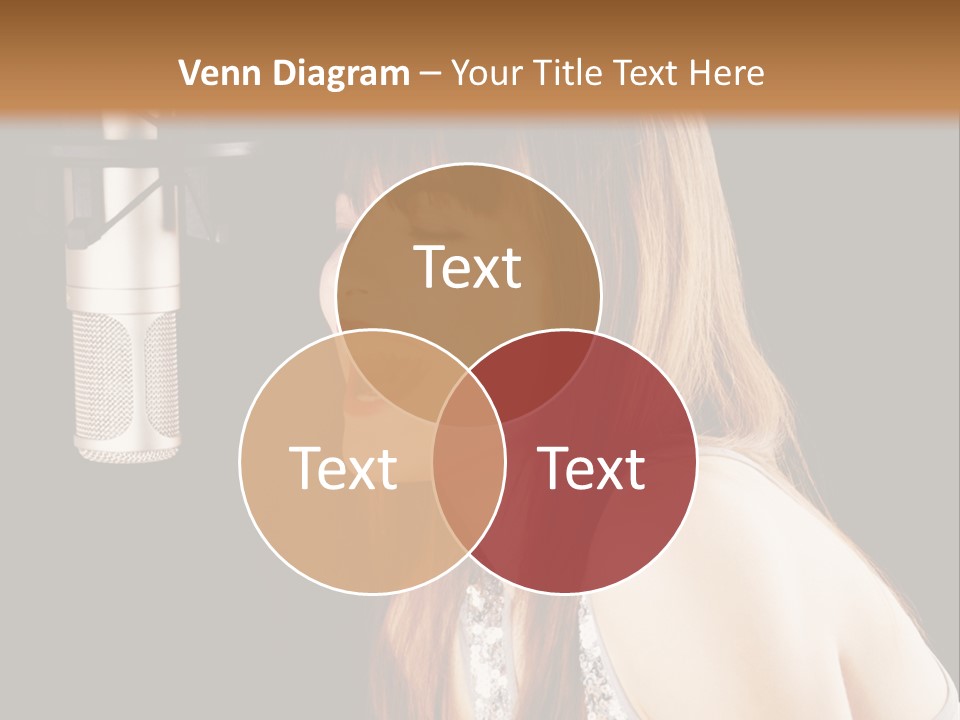 Recording Singer Sexy PowerPoint Template