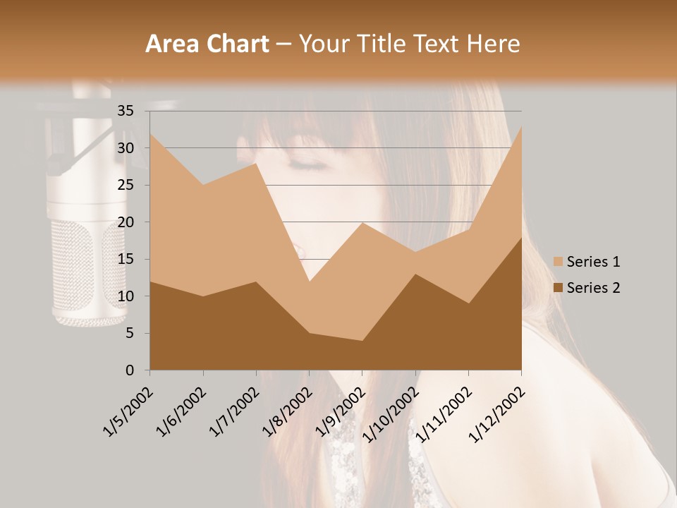 Recording Singer Sexy PowerPoint Template