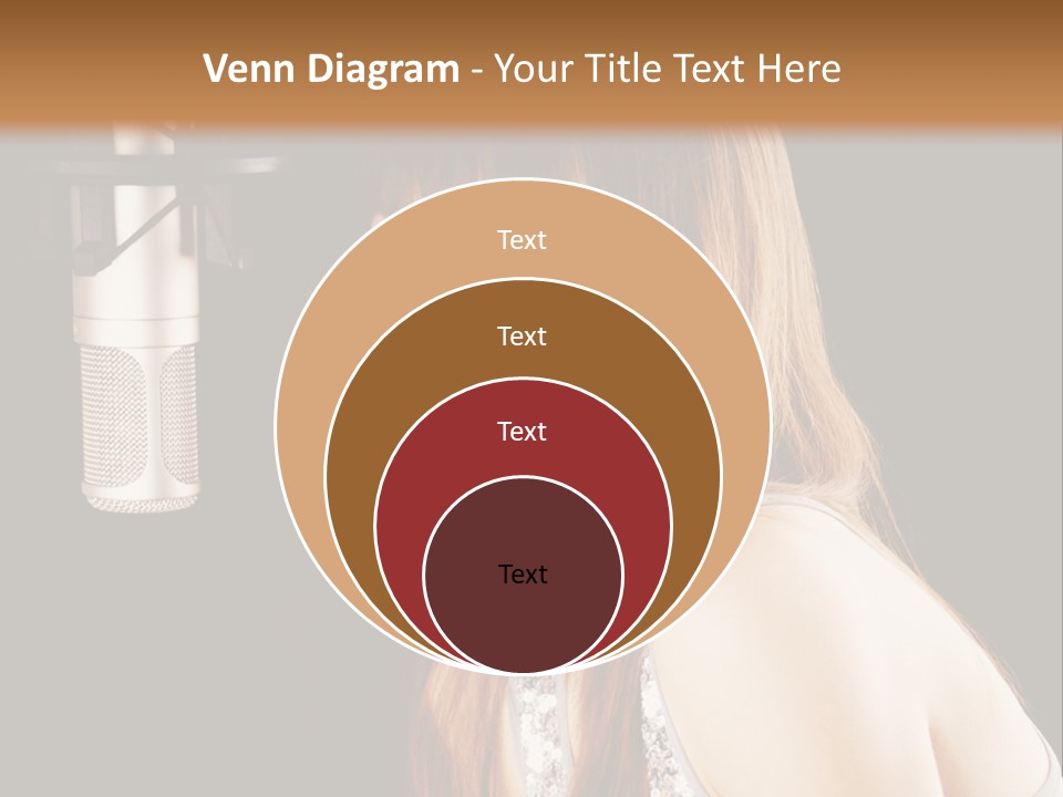 Recording Singer Sexy PowerPoint Template