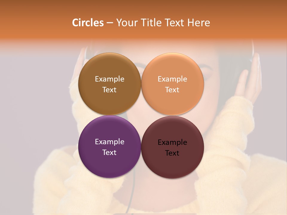 Purple Listen Music PowerPoint Template