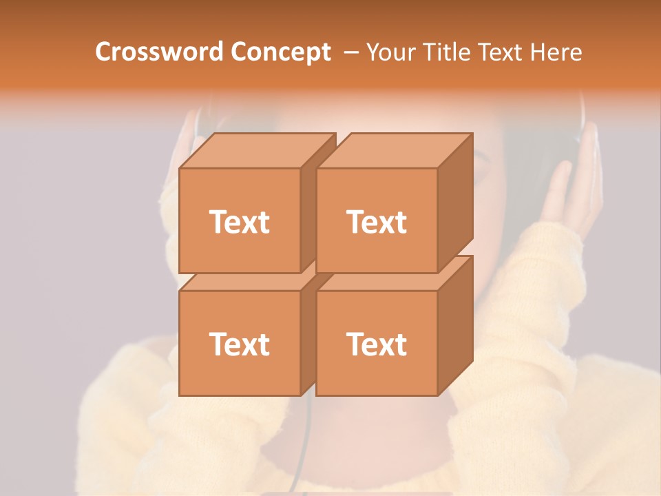 Purple Listen Music PowerPoint Template