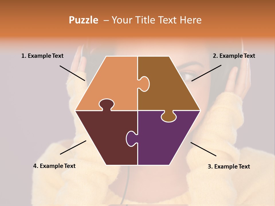 Purple Listen Music PowerPoint Template