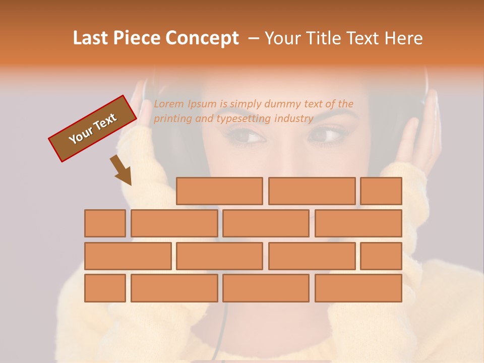 Purple Listen Music PowerPoint Template