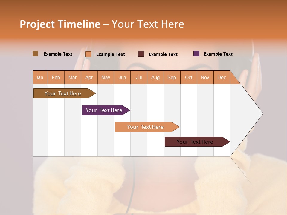 Purple Listen Music PowerPoint Template