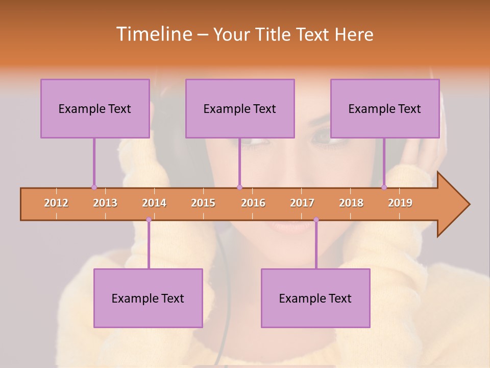 Purple Listen Music PowerPoint Template