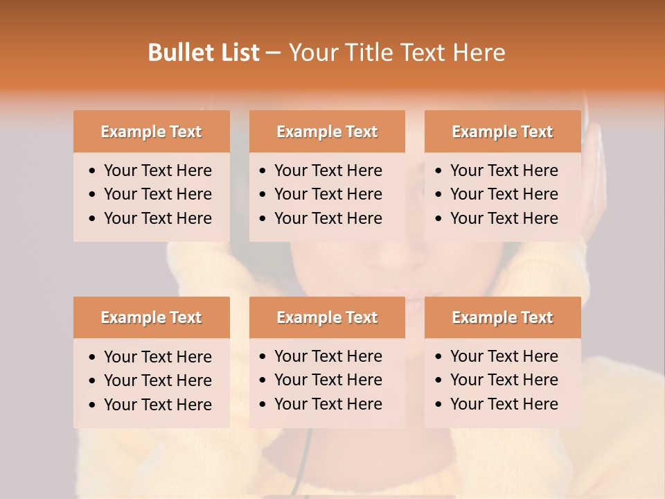 Purple Listen Music PowerPoint Template