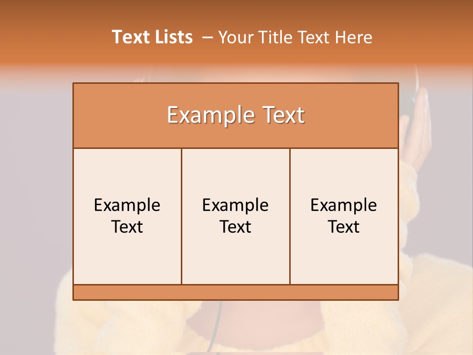 Purple Listen Music PowerPoint Template