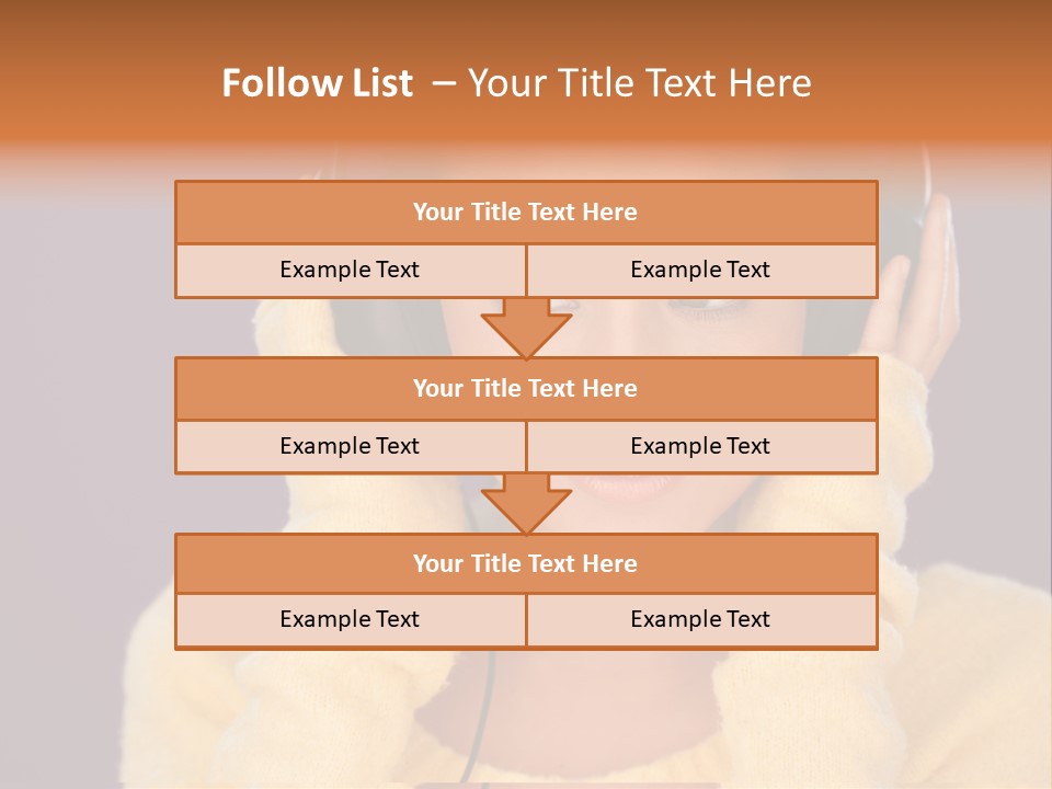 Purple Listen Music PowerPoint Template