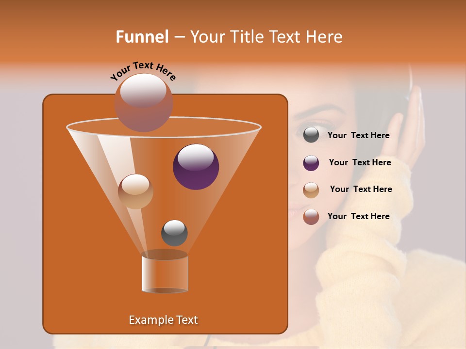 Purple Listen Music PowerPoint Template
