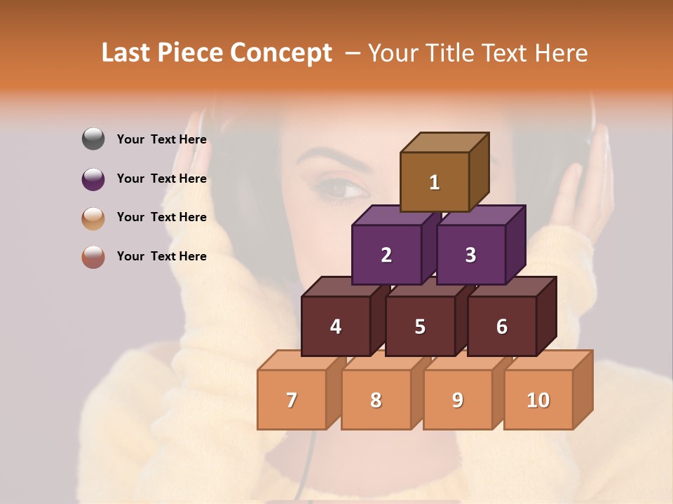 Purple Listen Music PowerPoint Template