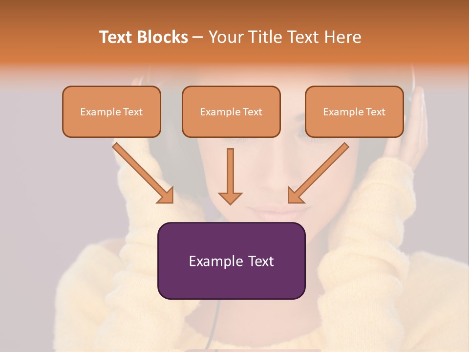 Purple Listen Music PowerPoint Template