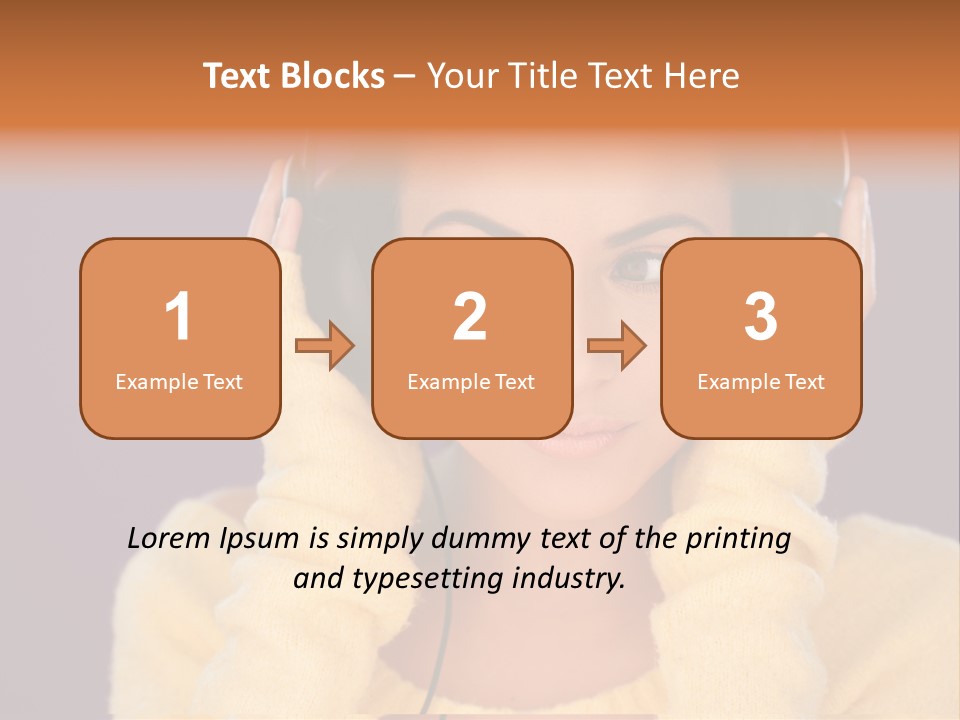 Purple Listen Music PowerPoint Template