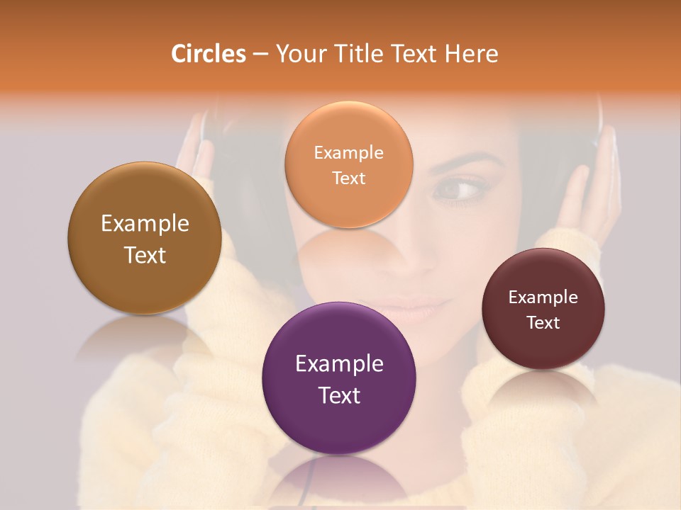 Purple Listen Music PowerPoint Template