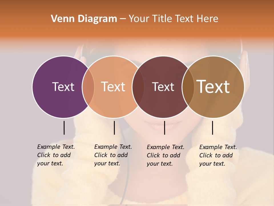 Purple Listen Music PowerPoint Template