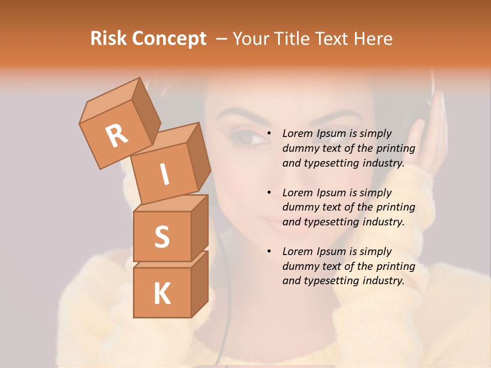 Purple Listen Music PowerPoint Template