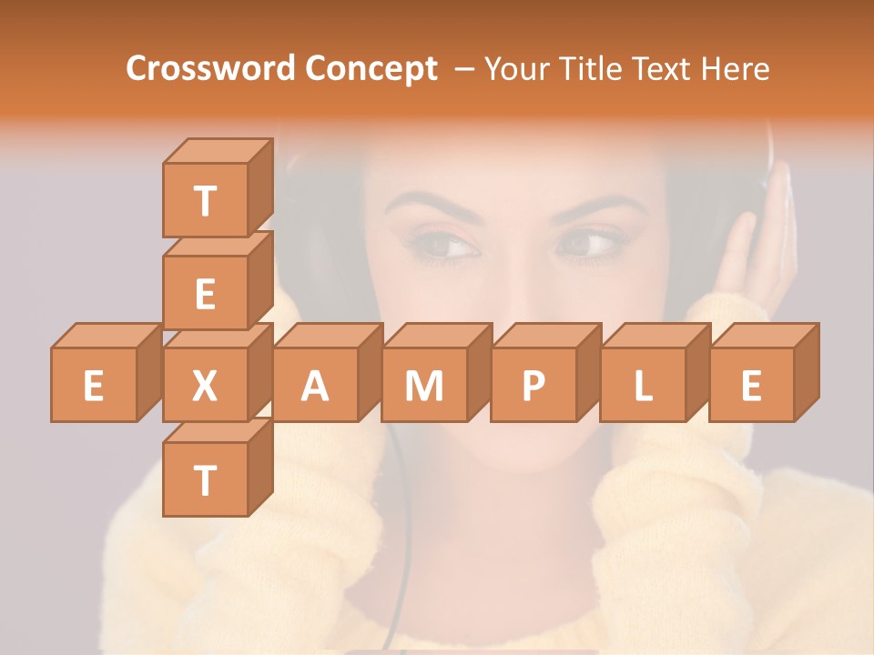 Purple Listen Music PowerPoint Template