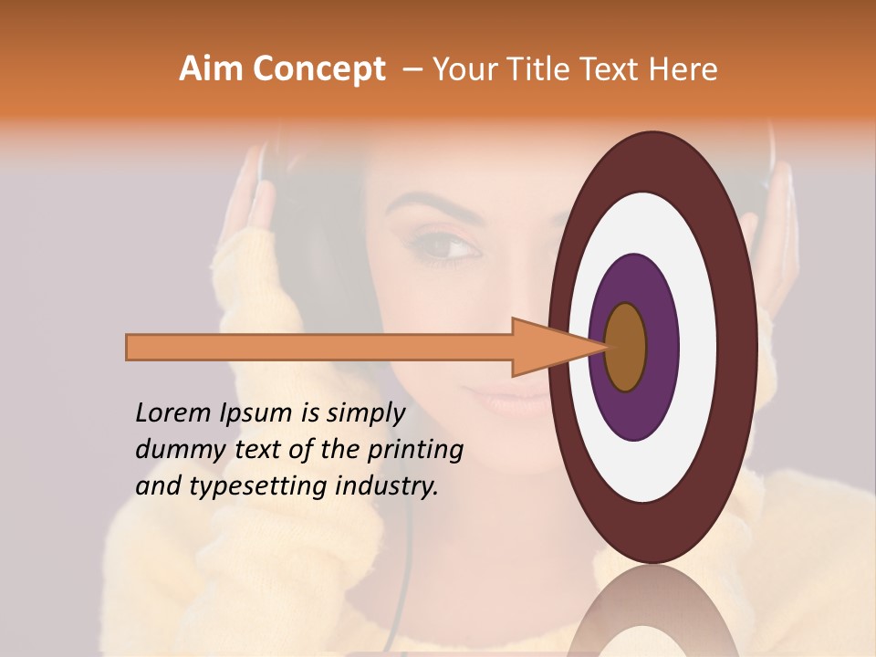 Purple Listen Music PowerPoint Template