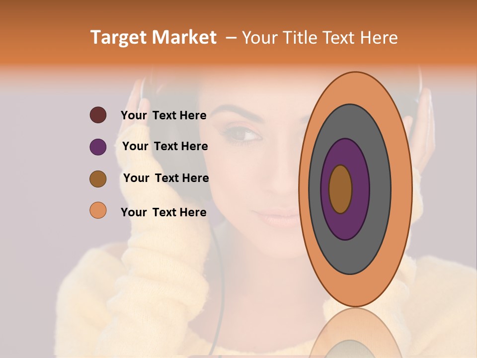 Purple Listen Music PowerPoint Template